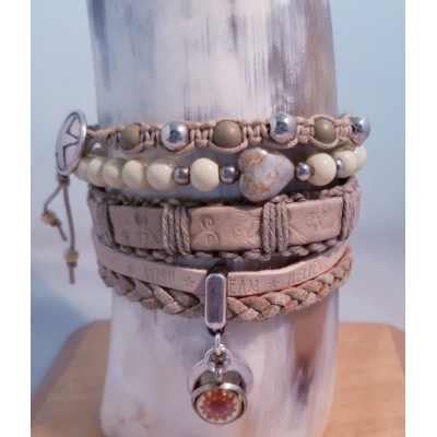 zachtgroene armbanden set zachtgroene armbanden set